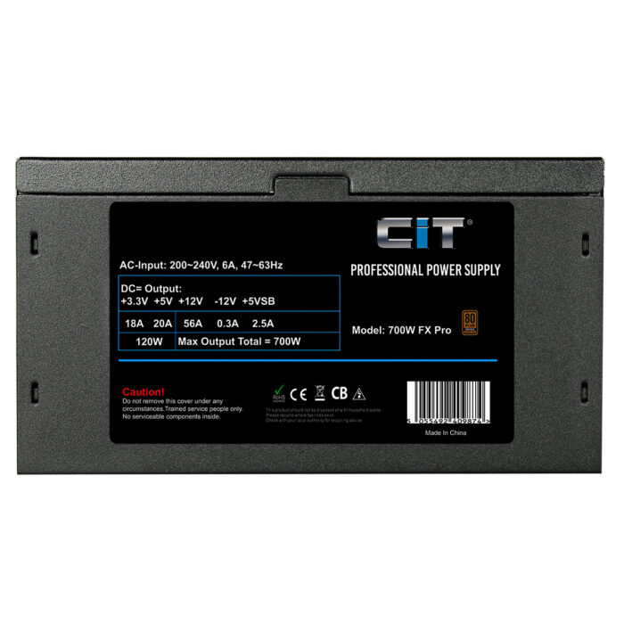 Cit  FX Pro 700W 14cm Fan APFC 80 Plus - Image 4