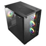 GamMax DS360 Glass Gaming Case 6 x Infinity ARGB Fans Hub - Image 4