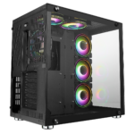 GamMax DS360 Glass Gaming Case 6 x Infinity ARGB Fans Hub - Image 7