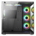 GamMax DS360 Glass Gaming Case 6 x Infinity ARGB Fans Hub - Image 6