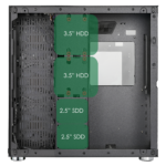 GamMax DS360 Glass Gaming Case 6 x Infinity ARGB Fans Hub - Image 10