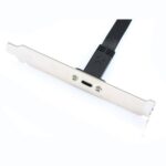 USB 3.1 Front Panel Header Type E M to Type C F Motherboard Expansion Cable - Image 2