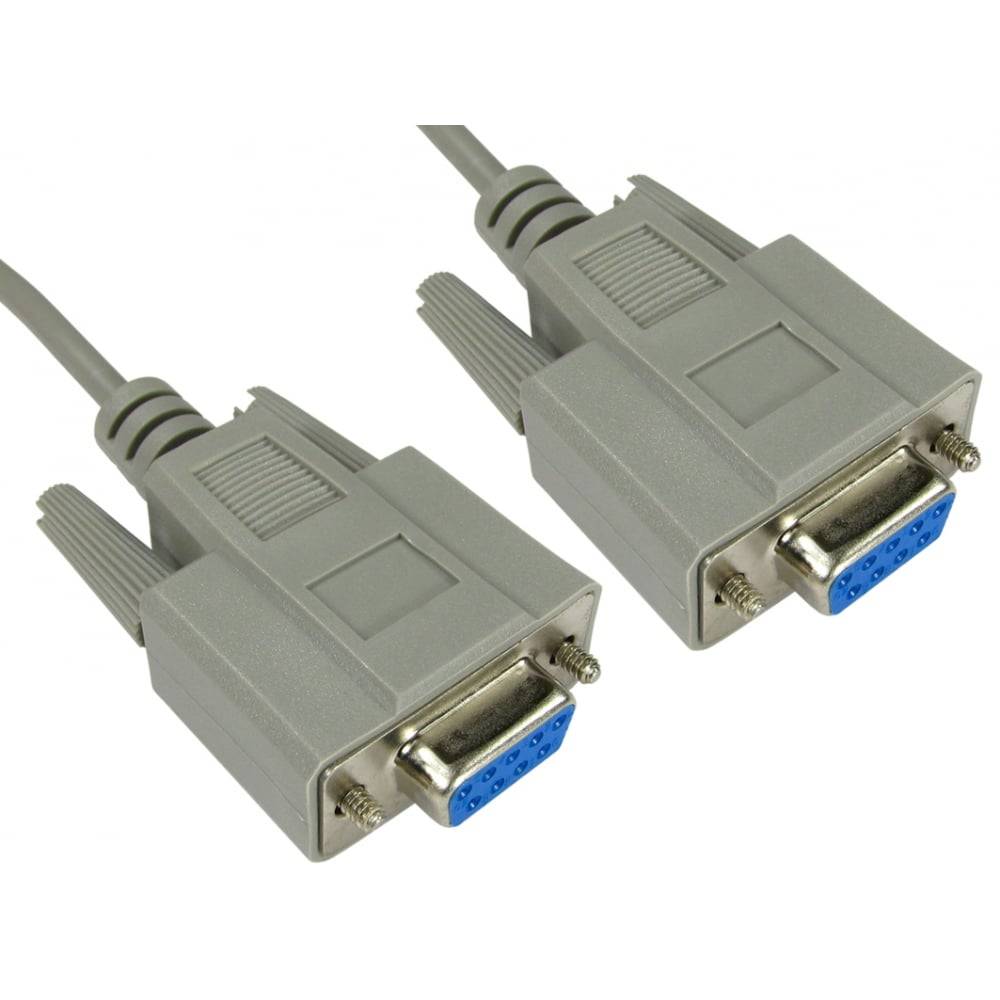 rs 232 3m D9 Female to D9 Female Null Modem Cable, RS 232 - Image 1