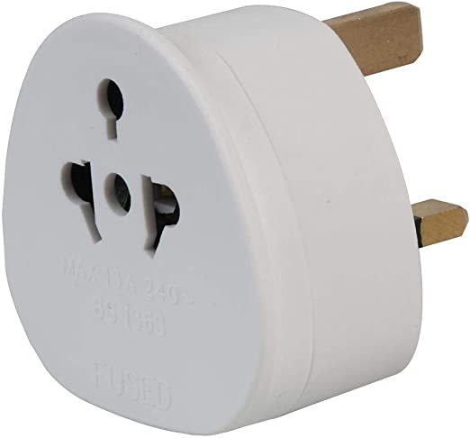 41mejxHE8kL._AC_SX522_ UK Visitor / UK Tourist Euro Travel Adapter - Image 1