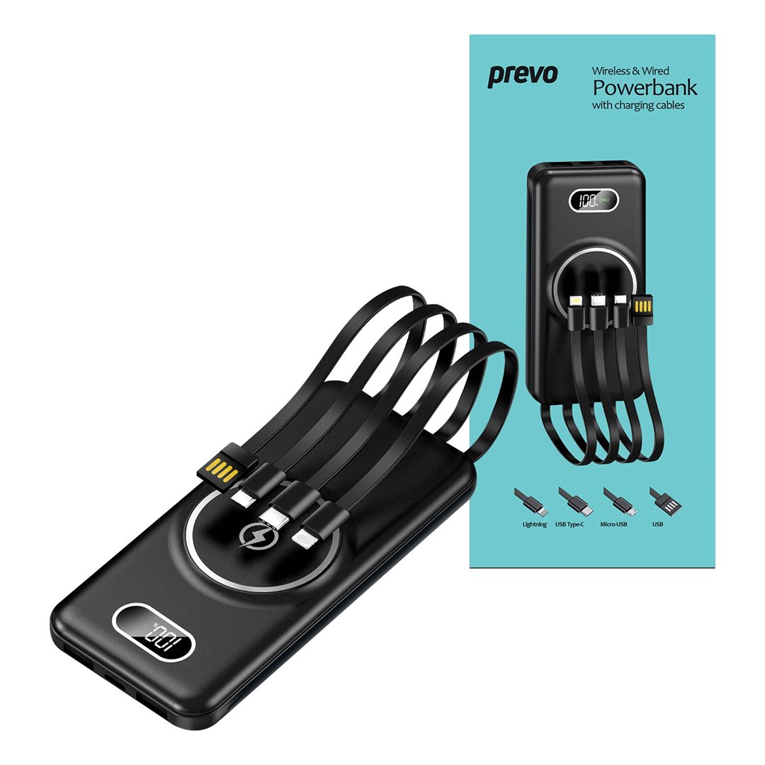 Prevo SP5002 Wireless Charging Prevo SP5002 Wireless Charging Power Bank,10000mAh Portable Charging - Image 1