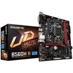 Gigabyte B560M H Motherboard, Socket 1200, Micro ATX, DDR4, Ultra Durable, Direct 6+2 Phase Digital VRM