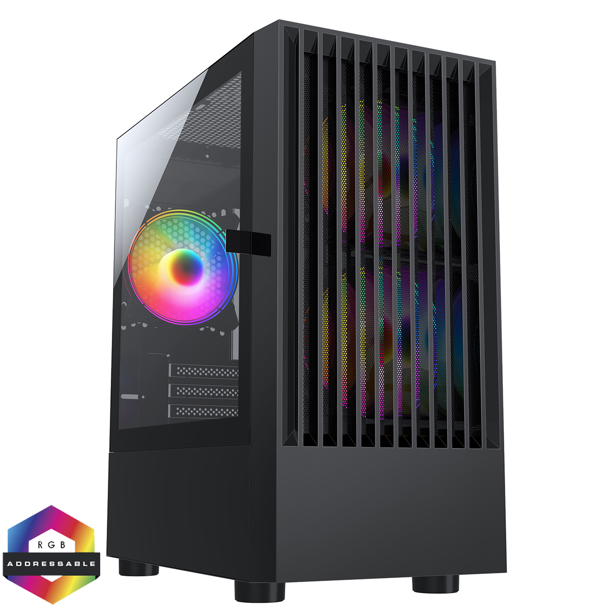 CIT Slammer CIT Slammer Gaming Case 3 x ARGB Fans Mb Sync TG Side Panel - Image 1