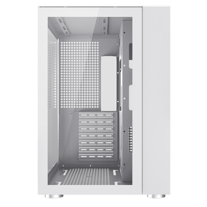 GameMax Infinity Mid-Tower ATX PC White Gaming Case Bundle With 6 x ARGB Fans Included - Image 4