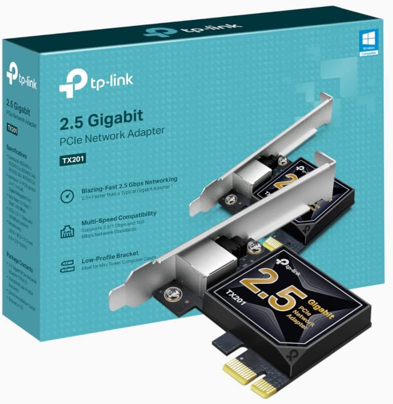 61AmIBZYpkL._AC_SL1000_ TP-Link 2.5 Gigabit PCI Express Network Adapter - Image 1