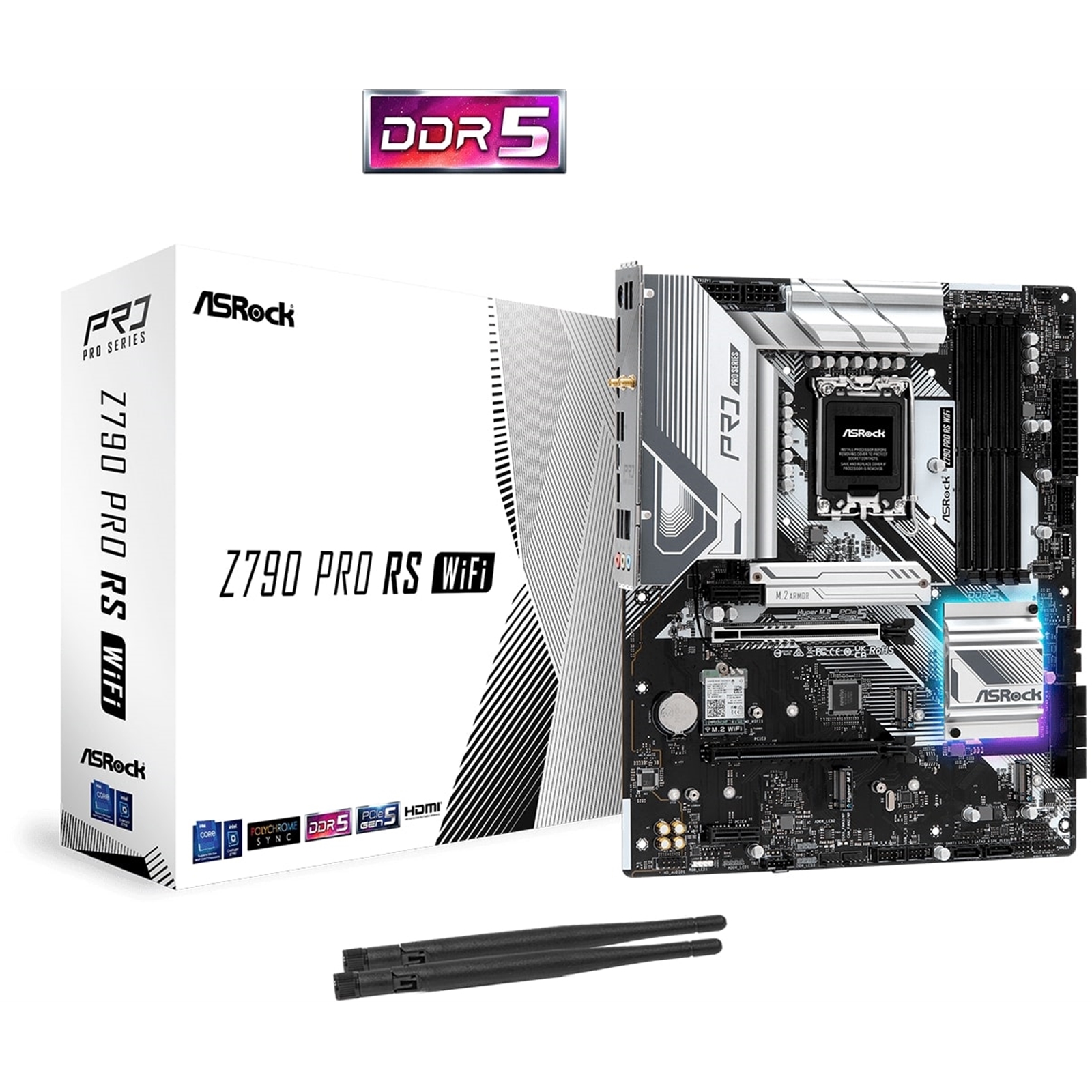 ASRock Z790 PRO RS WIFI ASRock Z790 PRO RS WIFI Motherboard, Intel Socket 1700 - Image 1