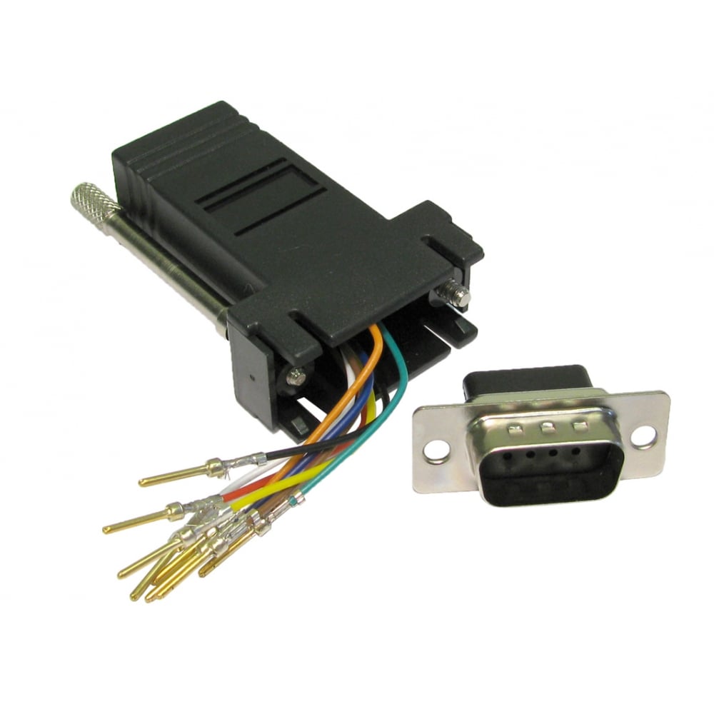 D9 Male to RJ45 Female Modular Adapter D9 Male to RJ45 Female Modular Adapter - Image 1
