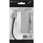 Sandberg External 4-Port USB-A Pocket Hub - USB-A Male, 1 x USB 3.0, 3 x USB 2.0, Aluminium, - Image 2