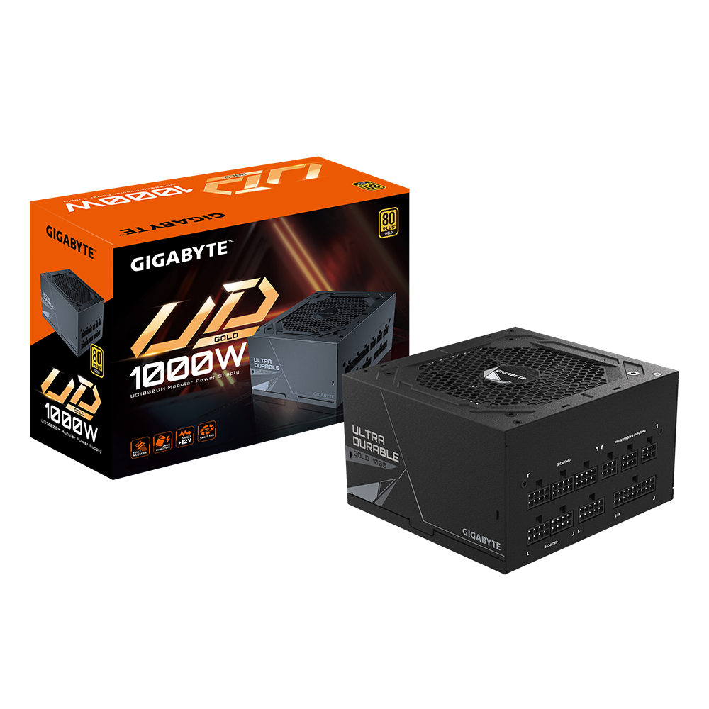 UD1000GM-07 Gigabyte GP-UD1000GM 1000W 80 Plus Gold Certified Fully Modular Power Supply - Image 1