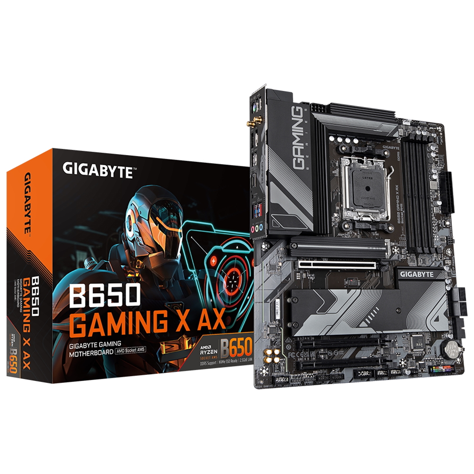 Gigabyte B650 GAMING X AX Gigabyte B650 GAMING X AX, AM5, WiFi 6E, Realtek 2.5GbE LAN - Image 1