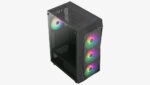 Aerocool Falcon V2 Mdi-Tower Tempered Glass - Black - Image 2