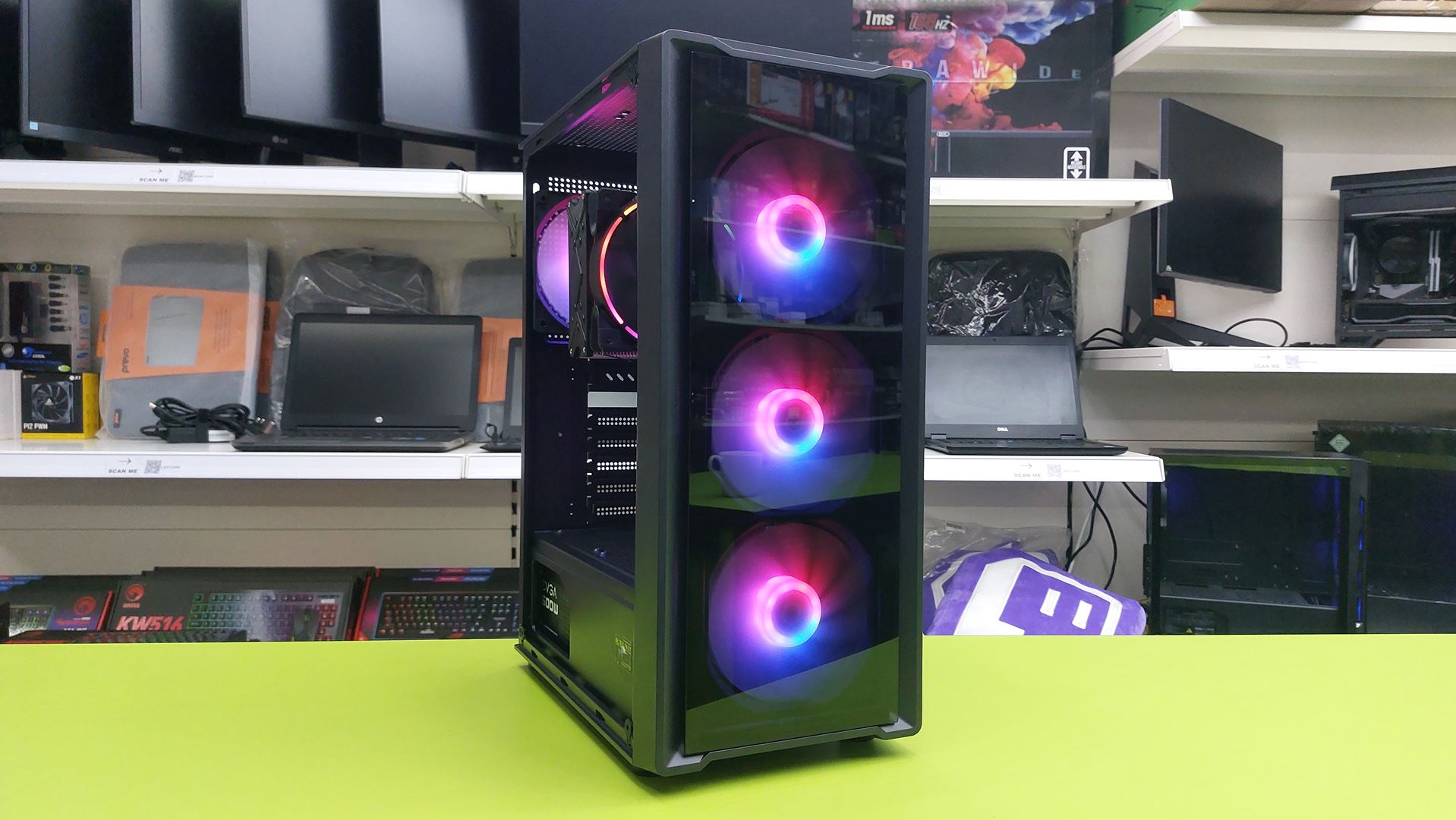 CIT BLADE 11 (6) Custom Gaming Desktop / Intel i5 6600K@ 3.90GHz / 16GB RAM / 500GB SSD / Multi Choice Graphics - Image 1