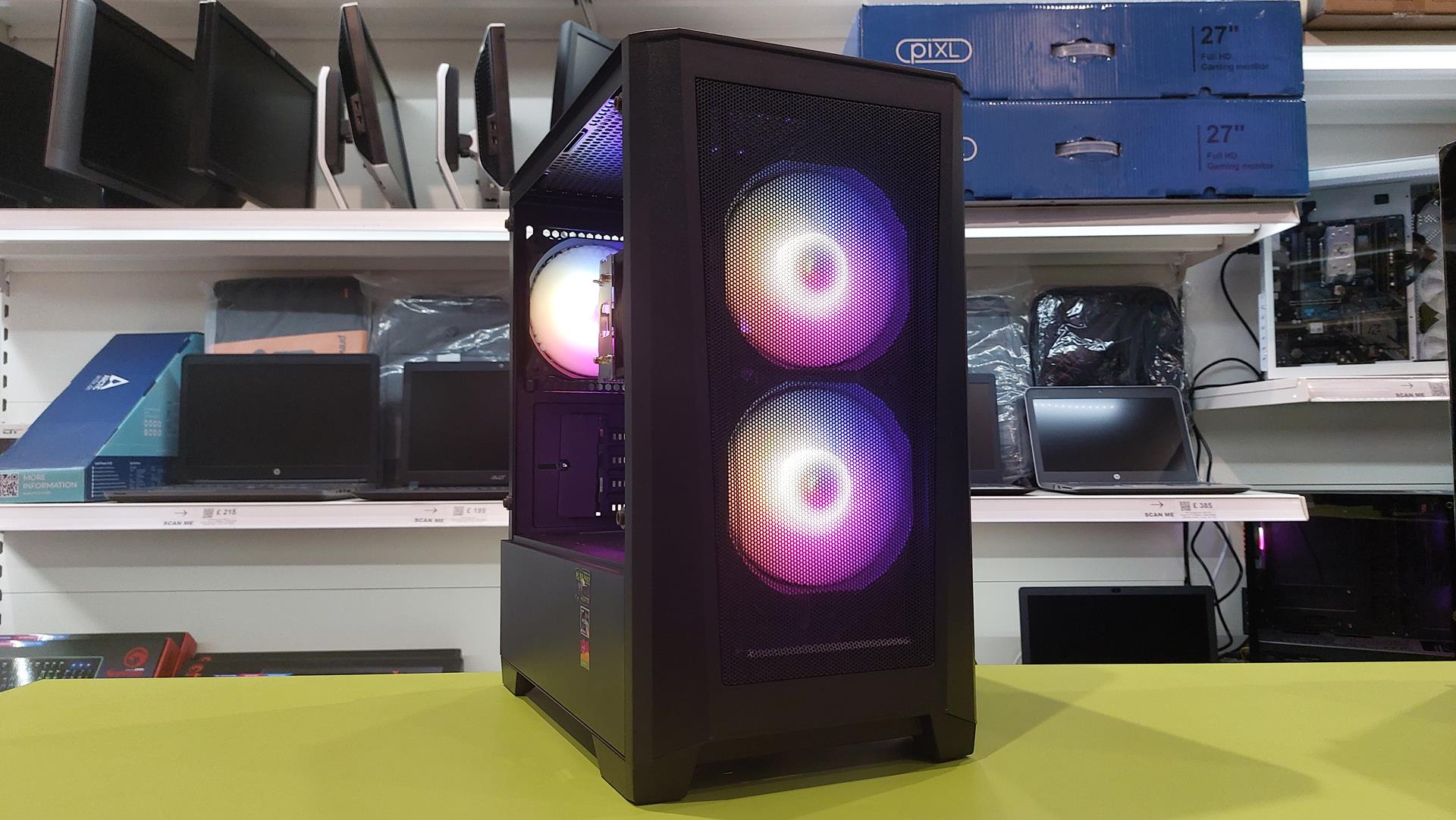 CIT LEVEL 2 BLACK (5) Custom Gaming Desktop / AMD Ryzen 5 5600GT 4.40GHz / 16GB RAM / 1TB NVMe / AMD Radeon Graphics (Internal) - Image 1