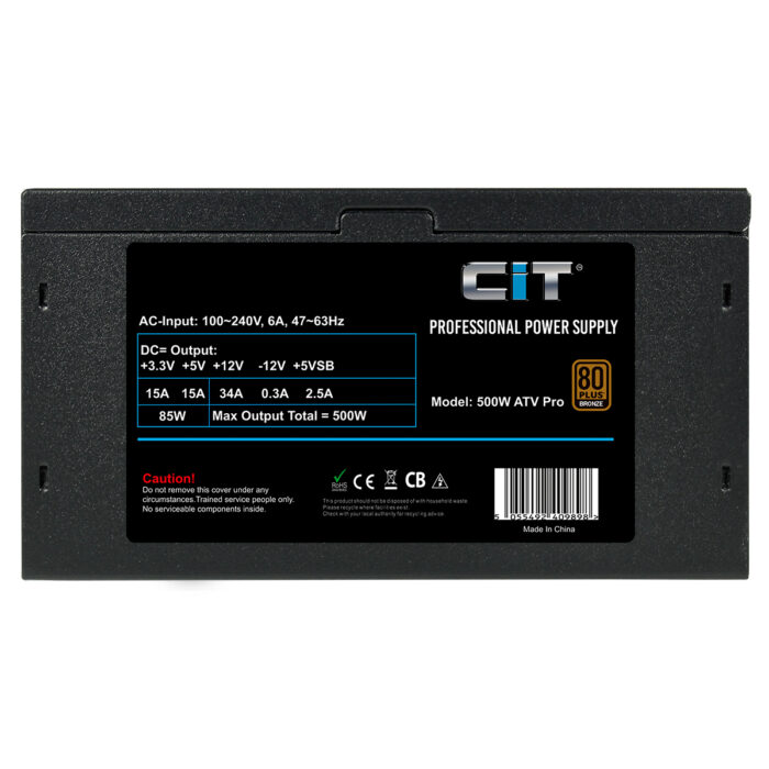 CIT 500W ATV Pro 14cm Fan APFC 80 Plus Bronze - Image 5