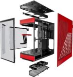 HYTE Y60 Dual Chamber Mid-Tower ATX Case - Red - Image 6