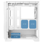 CIT Level 2 White Micro-ATX Mesh PC Gaming Case with 3 x 120mm RGB Rainbow Fans Included - Image 7