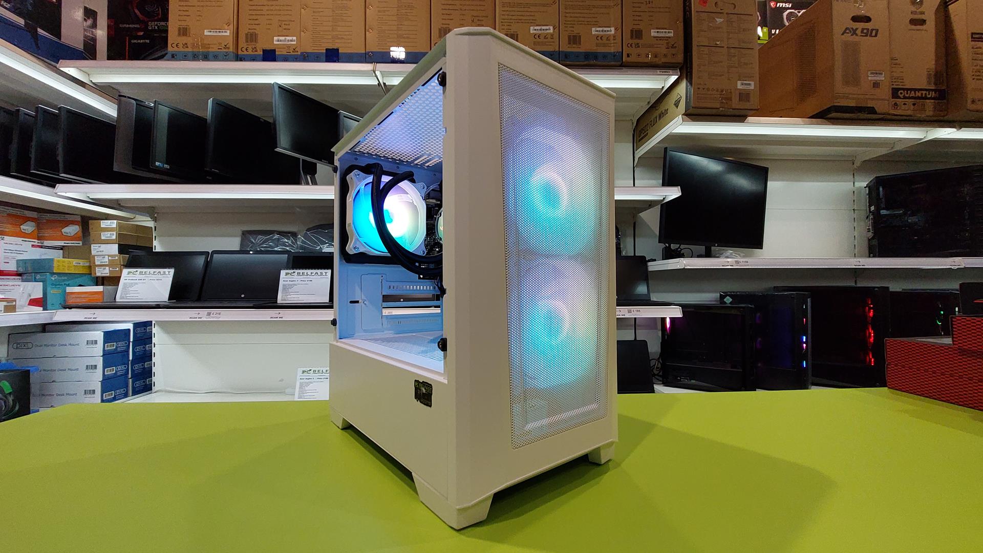 cit Level 2 white (4) Custom Gaming Desktop CIT Level 2 / Intel i5 9th Gen @ 4.10GHz / 16GB RAM / 480GB SSD & 500GB HDD / Multi Choice Graphics - Image 1
