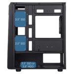 CIT Alpha Black Gaming MATX Case 1x ARGB Fans Glass Side - Image 6