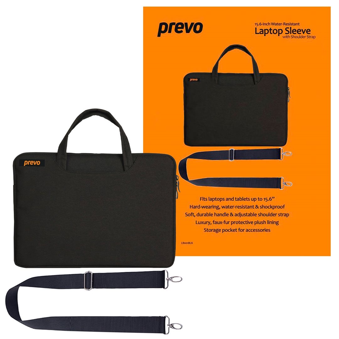 Prevo 15.6 Inch Laptop Bag, With Shoulde Black Prevo 15.6 Inch Laptop Bag, With Shoulde Black - Image 1