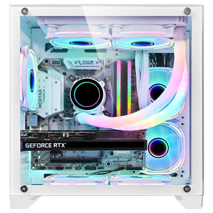 CIT Overseer White MATX Gaming Cube - Image 4