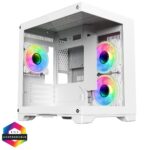 CIT Overseer White MATX Gaming Cube