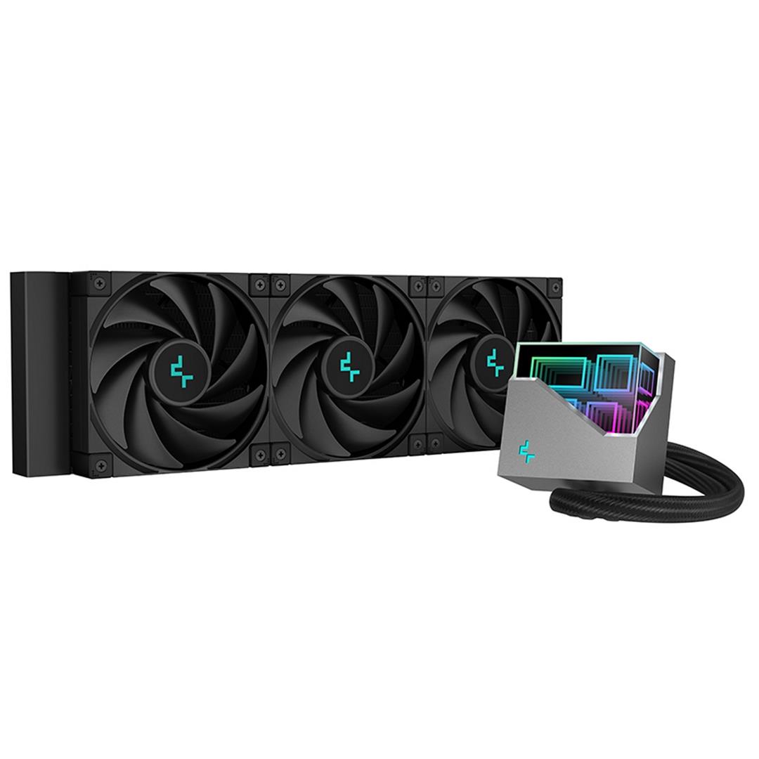 DeepCool LT720 AiO DeepCool LT720 AiO Liquid CPU Cooler, Universal Socket, 360mm Radiator, PWM 2250RPM FK120 - Image 1