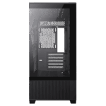 GameMax Vista MB Black MATX Gaming Case with Tempered Glass Front and Side Panels - Image 5