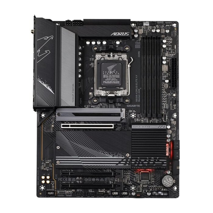 Gigabyte B650 AORUS ELITE AX Motherboard, AMD socket AM5, ATX, DDR5, 2.5GbE LAN & Wi-Fi 6E 802.11ax - Image 2
