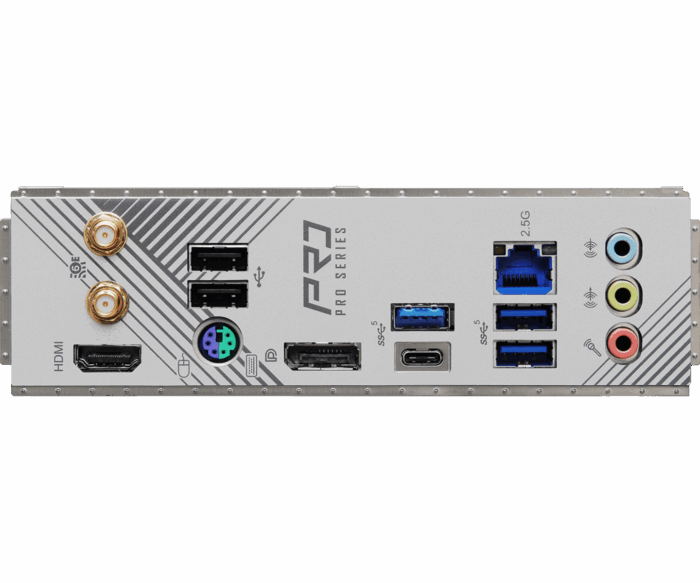 Asrock B760M PRO RS/D4 WIFI, Intel B760, 1700, Micro ATX, 4 DDR4, HDMI, DP, Wi-Fi 6E, 2.5G LAN, PCIe4, 2x M.2, RGB - Image 5