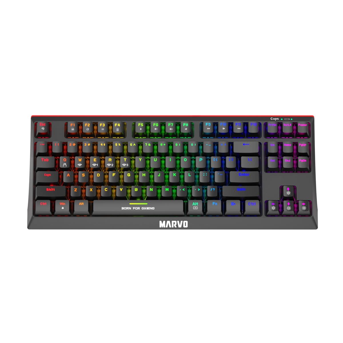 Marvo Scorpion KG953W-UK Marvo Scorpion KG953W-UK Wireless Mechanical Gaming Keyboard 80% TKL, Tri-Mode Connection - Image 1