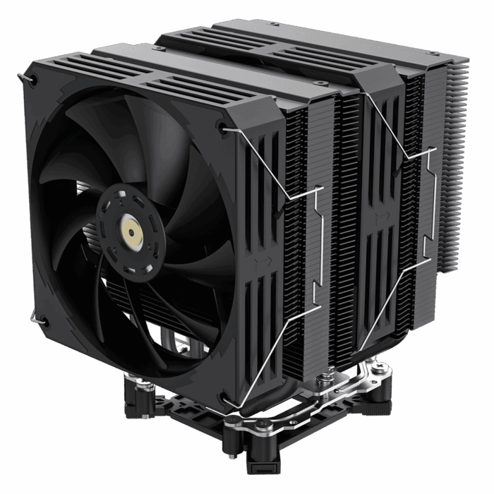 GameMax Twin 600 Dual-Tower 12cm Fan PWM Black 6mm x 6 Heat Pipes TDP 250W - Image 2