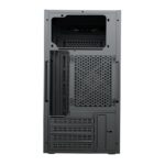 Vida Enterprise Black Office Case, Micro ATX, 12cm Fan, Mesh Front - Image 5