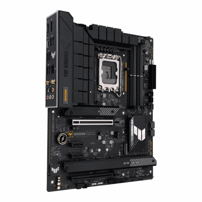 Asus TUF GAMING H770-PRO WIFI, Intel H770, 1700, ATX, 4 DDR5, HDMI, DP, Wi-Fi 6, 2.5G LAN, PCIe5, 4x M.2, RGB - Image 2