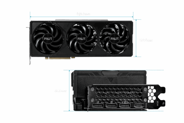 Palit RTX4070 JetStream, PCIe4, 12GB DDR6X, HDMI, 3 DP, 2475MHz Clock - Image 3