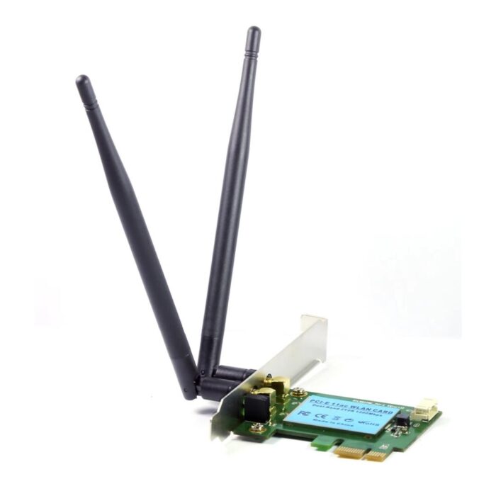Prevo 1200mbps PCI-Express Dual Band Wireless AC Adapter with Detachable Antennas and Additional Low Profile Bracket - Image 2