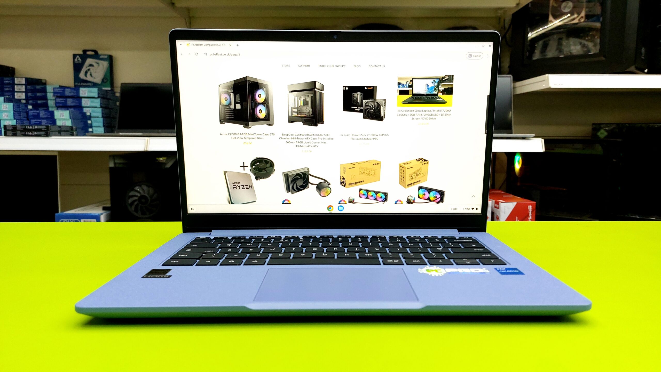 Asus Chromebook Blue (3) Used ASUS Chromebook CX14 - Image 1