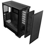 CIT PRO Creator XE Black Case Mid-Tower E-ATX PC Black Gaming Case With Mesh Front Panel and Tempered Glass Side Panel - Image 2