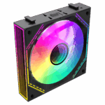GameMax Black Link (3 Pack) Infinity Mirror ARGB Black 4pin PWM Linked Cooling Fans - Image 4