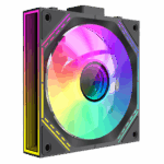 GameMax Black Link (3 Pack) Infinity Mirror ARGB Black 4pin PWM Linked Cooling Fans - Image 2