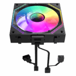 GameMax Black Link (3 Pack) Infinity Mirror ARGB Black 4pin PWM Linked Cooling Fans - Image 7