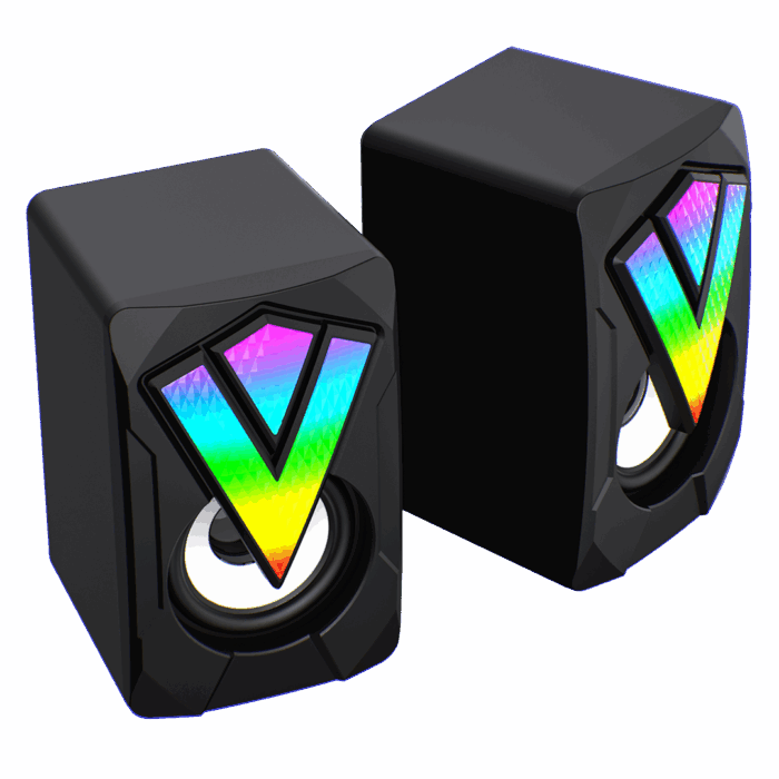 GameMax SR01 RGB Wired PC Gaming Speakers With USB2.0 Power and AUX 3.5mm Cable - Image 3