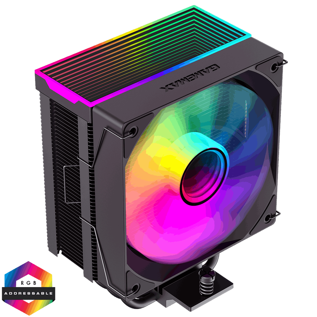 GameMax Sigma 550 GameMax Sigma 550 Black PWM Fan 6mm x 5 Heat Pipes TDP 220W - Image 1