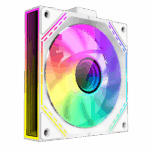 GameMax White Link (3 Pack) Infinity Mirror ARGB White 4pin PWM Linked Cooling Fans - Image 6