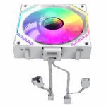 GameMax White Link (3 Pack) Infinity Mirror ARGB White 4pin PWM Linked Cooling Fans - Image 4