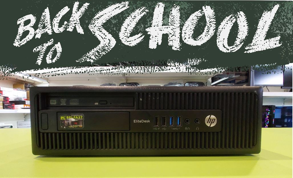 HP BACK TO SCHOOL Basic Desktop Bundle - HP Elitedesk AMD A8 4.1GHz / 8GB RAM / 240GB SSD / 24" Dell Monitor / Keyboard & Mouse / Speakers - Image 1