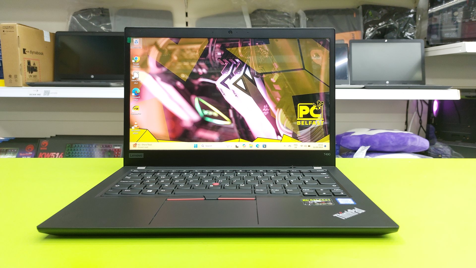 Lenovo thinkpad T490 (1) PREMIUM REFURBISHED Lenovo ThinkPad T490 Intel Core i5-8265U 8th Gen Laptop, 14 Inch Full HD 1080p Screen, 16GB RAM, 256GB SSD, Windows 11 Pro - Image 1